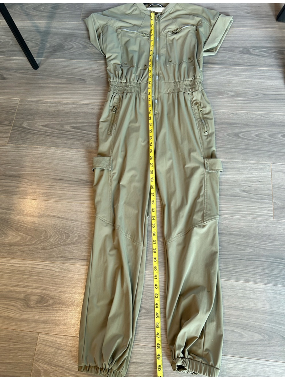 Blanc Noir Sage Green Mastermind Utility Jumpsuit - Size XS - Picture 11 of 12